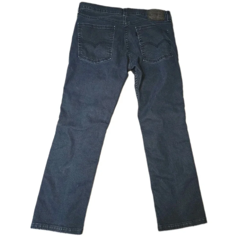 Levis 511 Slim Fit Jeans Mens 36x32 Dark Indigo Blue Stretch Denim Pants 36 x 30
